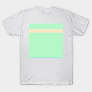 A shocking concoction of Soft Pink, Blue Lagoon, Magic Mint and Bisque stripes. T-Shirt